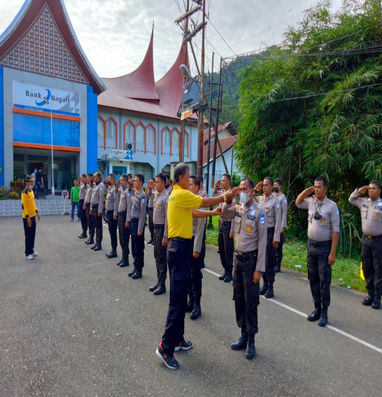 Kegiatan Pembinaan dan Pelatihan Anggota Satpam Penempatan Bank Nagari Se Kota Padang